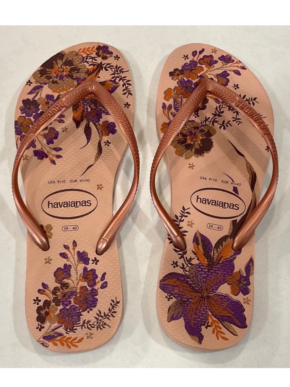 HAVAIANAS Slim Sandal Flip Flop Size 9/10